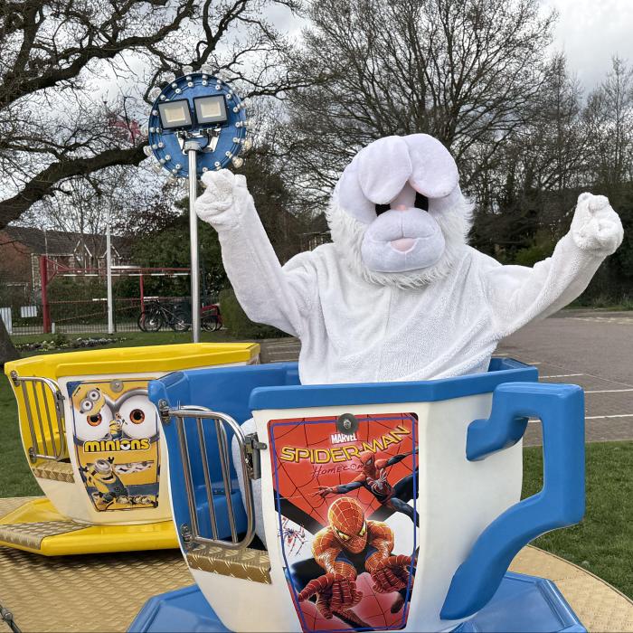 Childrens rides ready for a community event