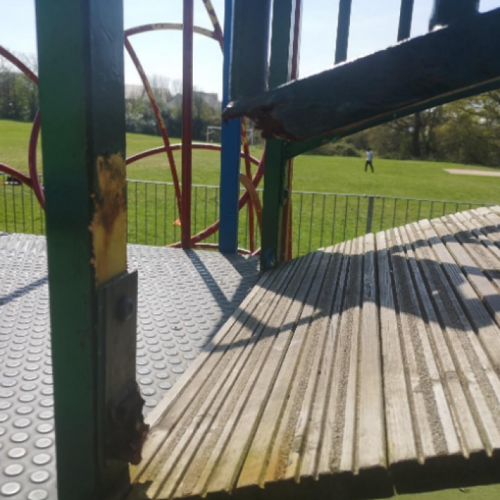 Play equipment - before