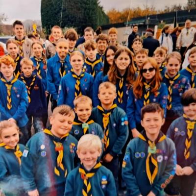 A group of scouts and their leaders